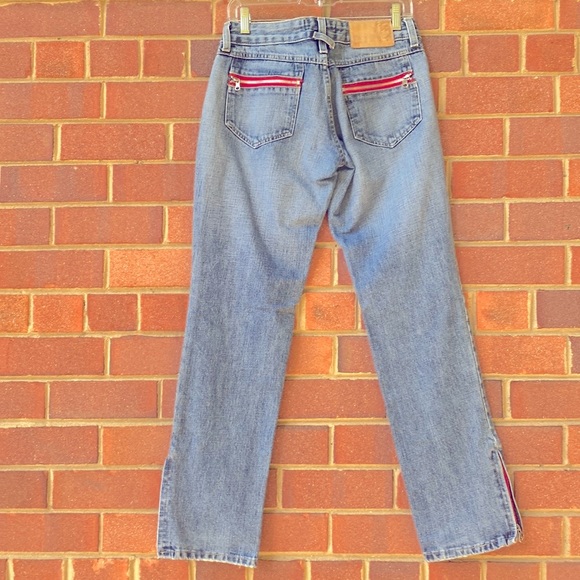 Diesel Only The Brave Jeans, red zipper on the pockets, & the side of the legs. - Picture 2 of 9